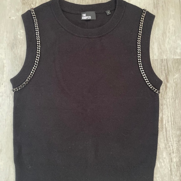 The Kooples Knit Tank with Chains Size 1 - Picture 1 of 6